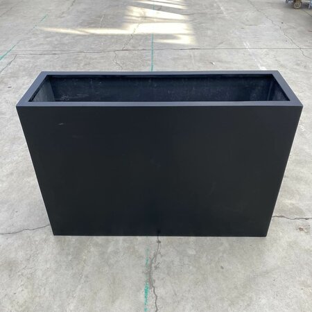 High Flowerbox zwart 100cm x 30cm x 70cm